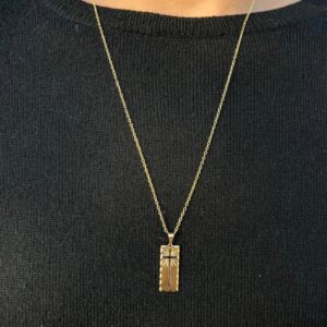 Corrente Masculina com Cruz Vazada
