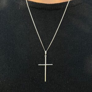 Corrente Masculina com Pingente Cruz